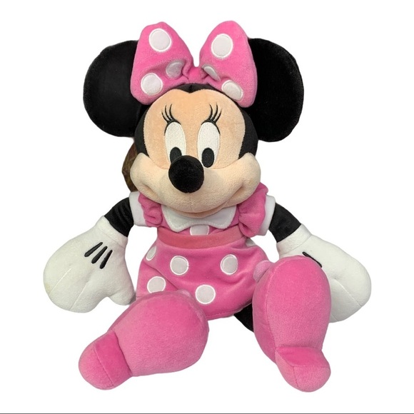 Disney 20” Minnie Mouse Pink Polka Dot Dress - Picture 1 of 9